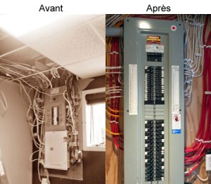 Changement de panneau électrique